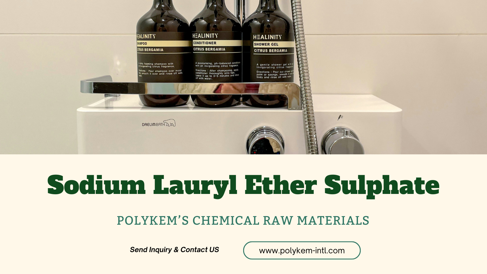 Do pháirtí surfactant iontaofa: Polykem' Sóidiam Lauryl Éitear Sulphate (SLES)