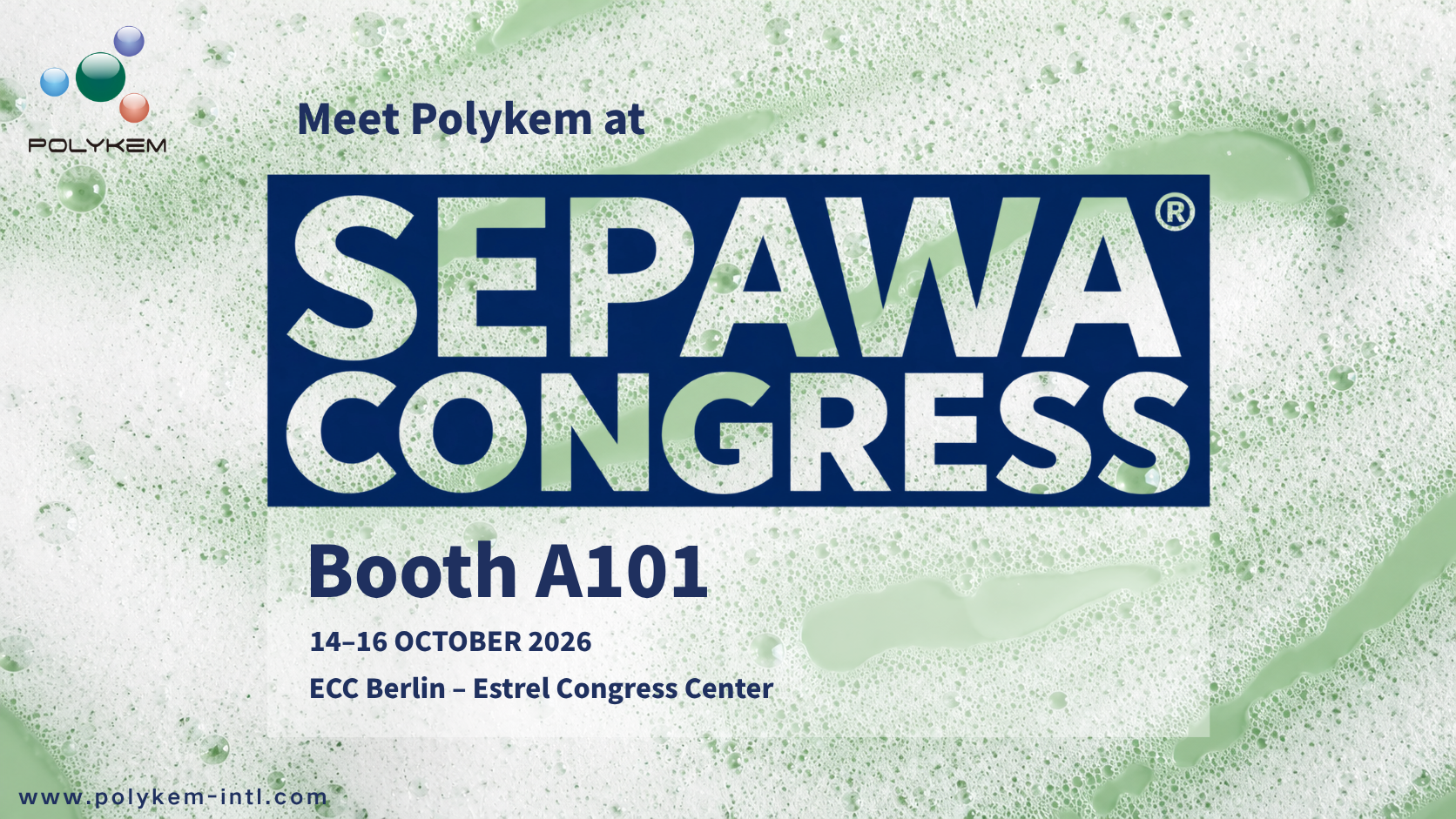 Polykem le Taispeántas ag Comhdháil SEPAWA 2026 - Tabhair cuairt ar Booth A101